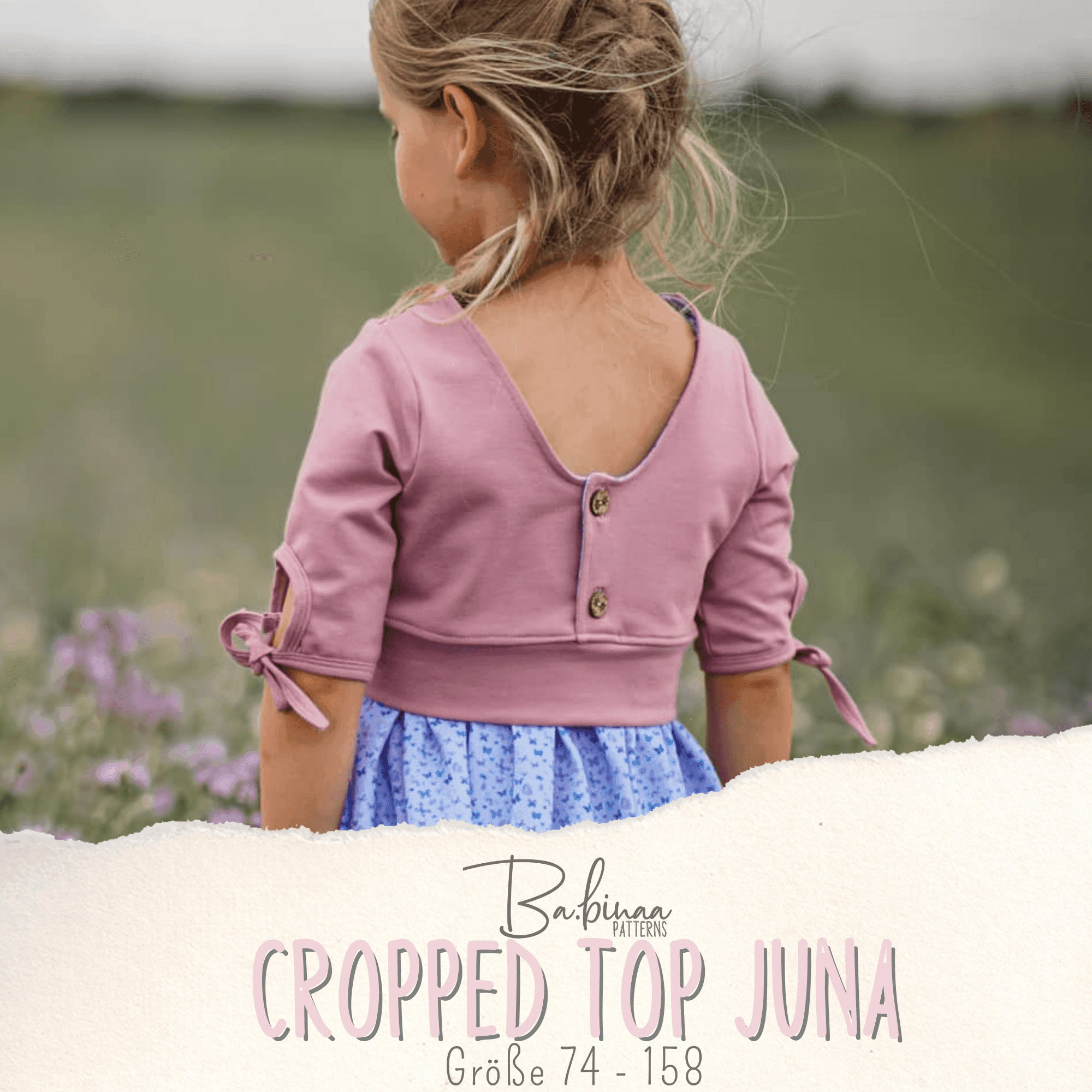 Cropped Top Juna Schnittmuster Gr. 74 - 158 - Sewando