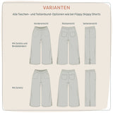 Culotte Add-on für Flippy Skippy Damenshorts Schnittmuster