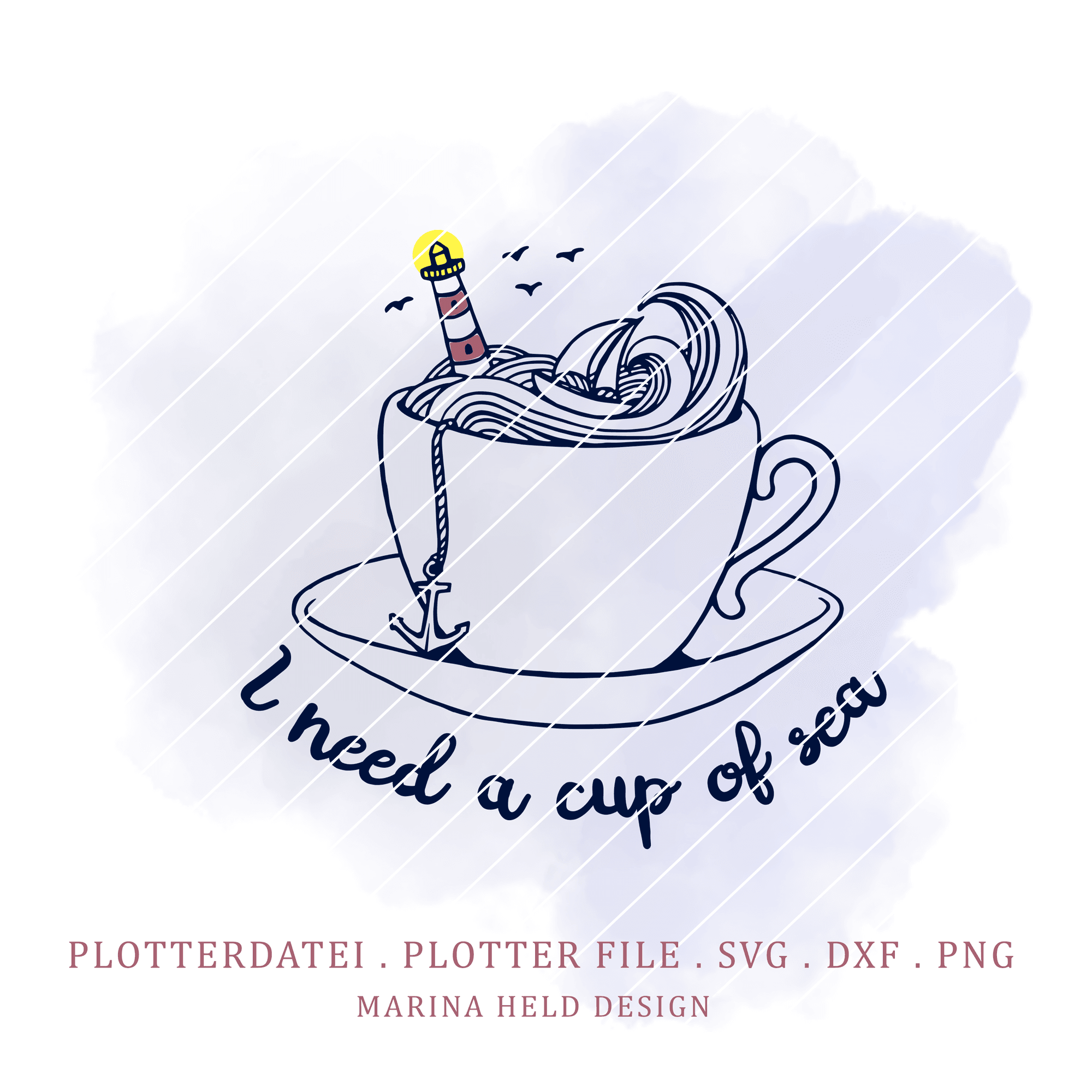 Plotterdatei Cup of Sea - Sewando
