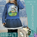 Schnittmuster Cutie Girl Danielle Gr.74-122 Oberteil - Hose - Rock - Sewando