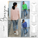 Schnittmuster Shirt BURGAU Gr. 34-56 : - Sewando