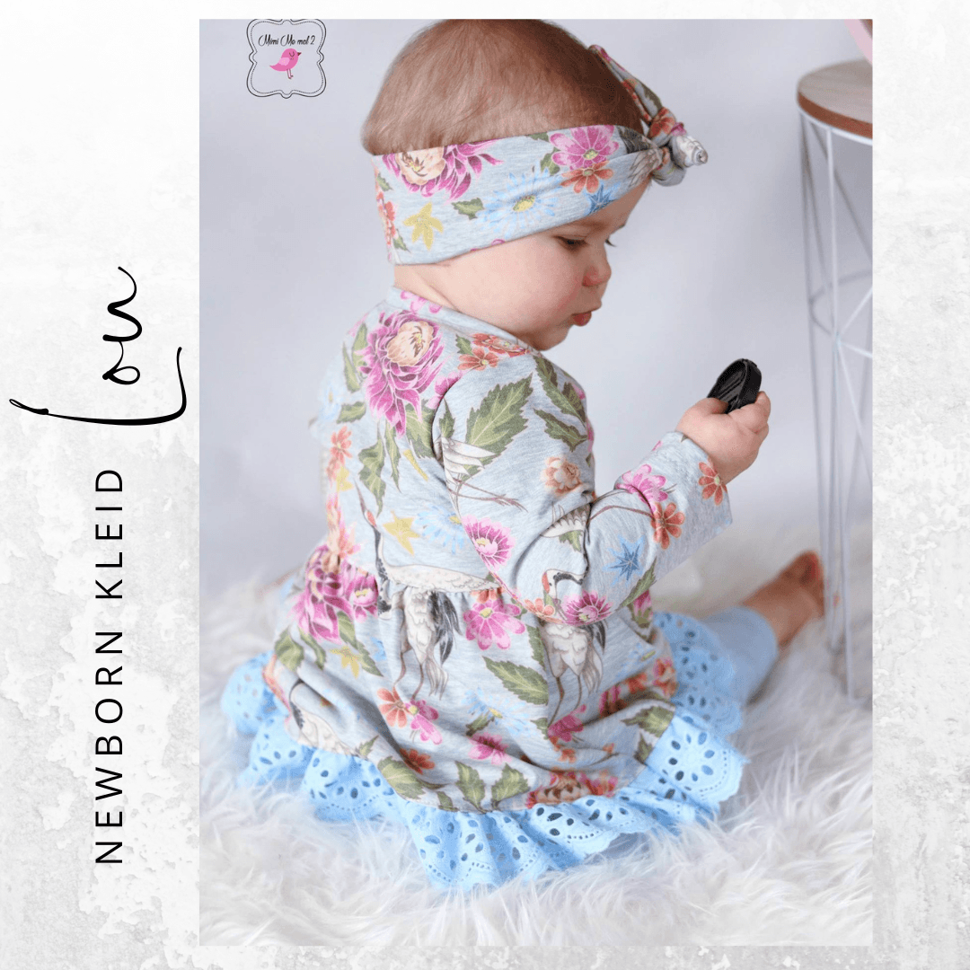 Schnittmuster Newborn LOU Kleid oder Tunika Gr. 50-92 : - Sewando