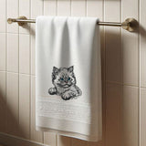 Stickdatei Katze "Cilly" - realistisch - FÜR HELLE STOFFE