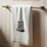 Stickdatei Angora Katze mit Wolle "Shadow" - realistisch - FÜR HELLE STOFFE