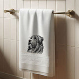 Stickdatei  Bearded Collie "Mike" - realistisch - FÜR HELLE STOFFE