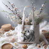 Stickdatei  Bearded Collie "Mike" - realistisch - FÜR HELLE STOFFE