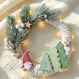 Stickdatei Türkranz In the Hoop mit Winterdorf Set 26155