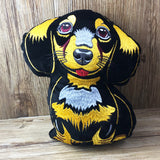 Dackel Stickdatei | Dachshund Embroidery File | ITH Plüschtier Waldi | 16x26 Rahmen | Sofort-Download