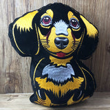 Dackel Stickdatei | Dachshund Embroidery File | ITH Plüschtier Waldi | 16x26 Rahmen | Sofort-Download