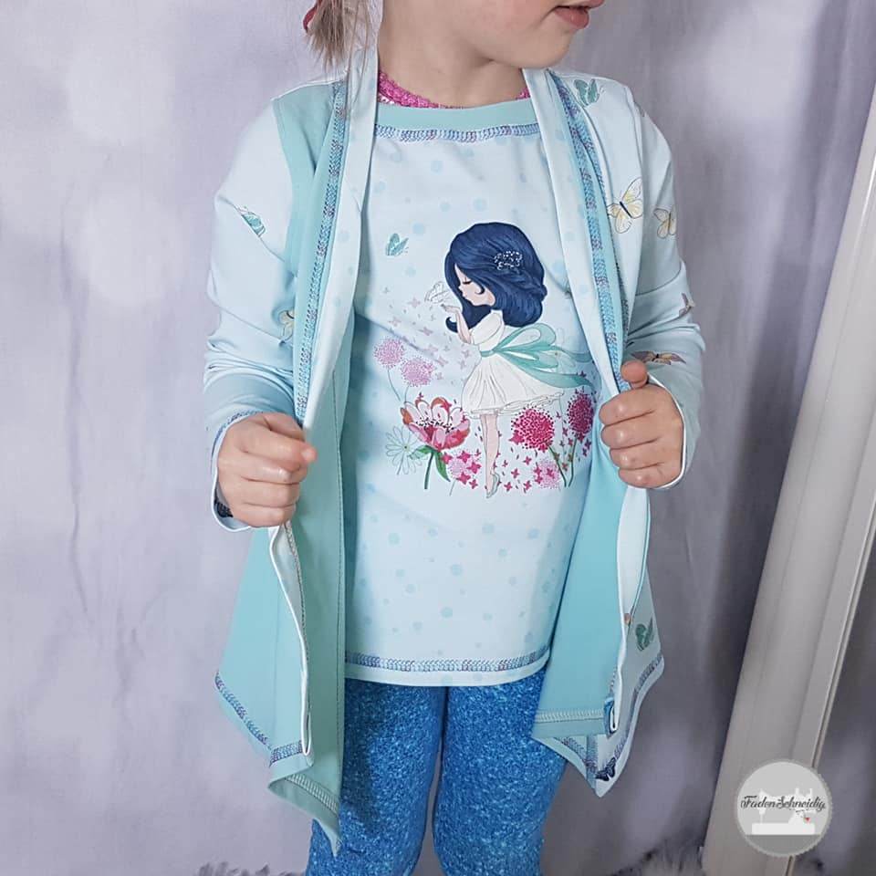 Happy Lysan - Gr 86 - 164 - Shirt mit Cardigan + Mantel Schnittmuster - Sewando