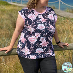 Schnittmuster Shirt mit Falten und Rückenpasse | Gr. 32-50 - Sewando