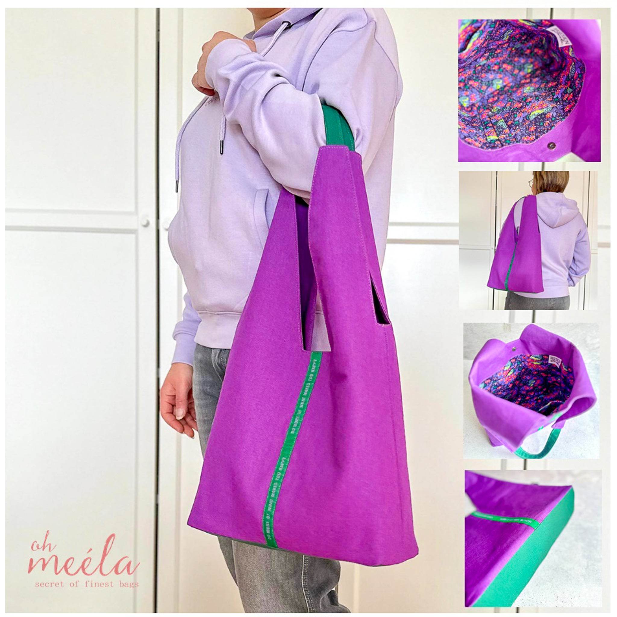 ohJelli Mini & Big * Taschen - Schnittmuster - Kombi-eBook * Shopper - Schultertasche in 2 Größen - Sewando