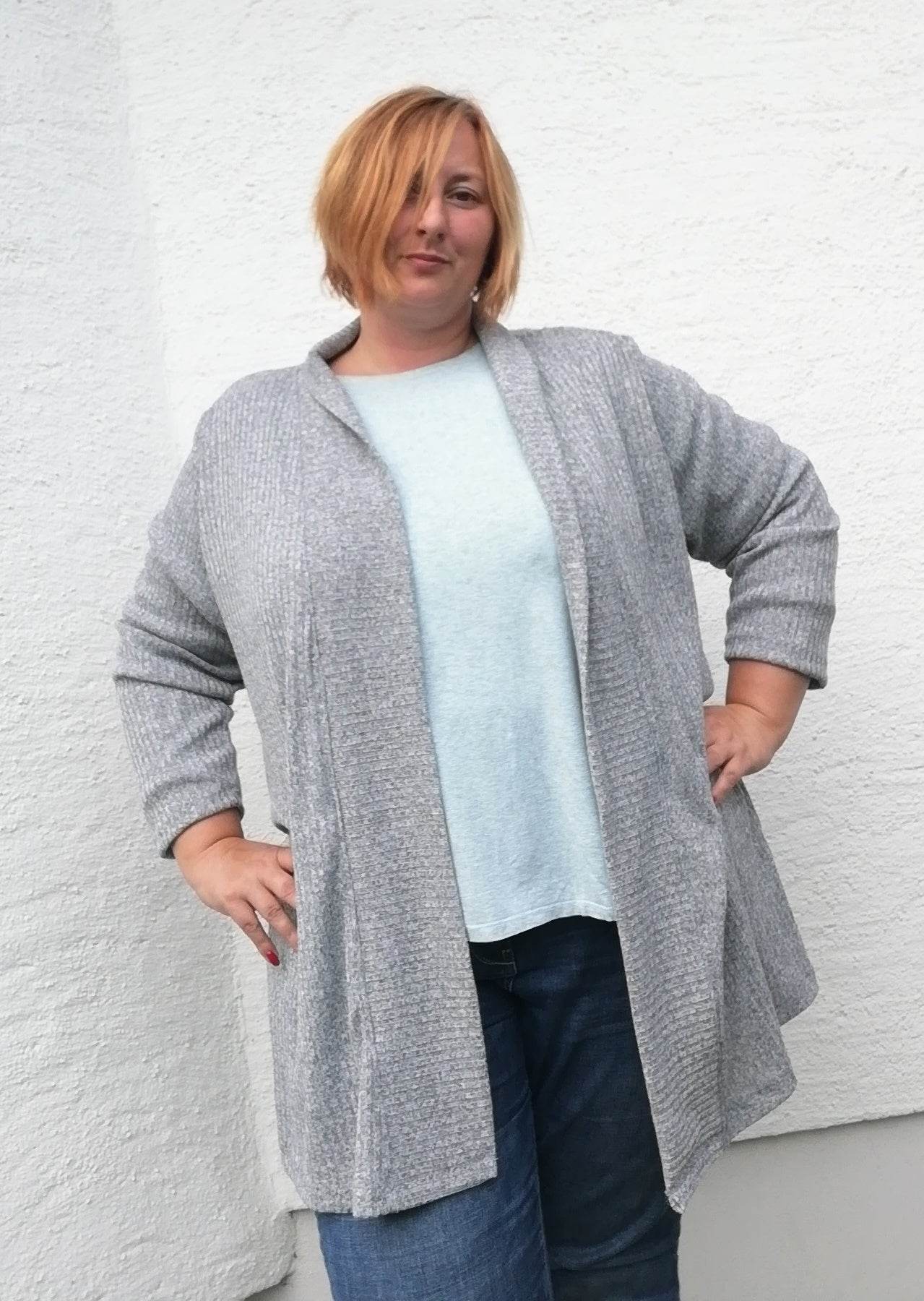 CARDIGAN-MANTEL Schnittmuster+Nähanleitung Gr. 42-60 : - Sewando