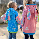 Schnittmuster "Shabby Asymmetrie Hoodie Kids" Gr. 74 - 164