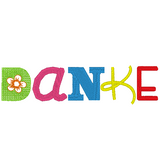 Stickdatei - Schriftzug "DANKE"