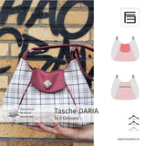 Schnittmuster Tasche DARIA in 2 Grössen: 46x34x8cm / 32x24x5.5cm