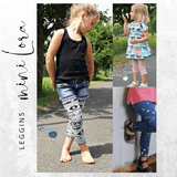 Schnittmuster Leggins mini LORA Gr. 86/92 - 146/152 : - Sewando
