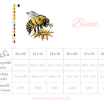 Detailreiche Biene auf Blüte – Stickdatei für deine Stickmaschine - Sewando