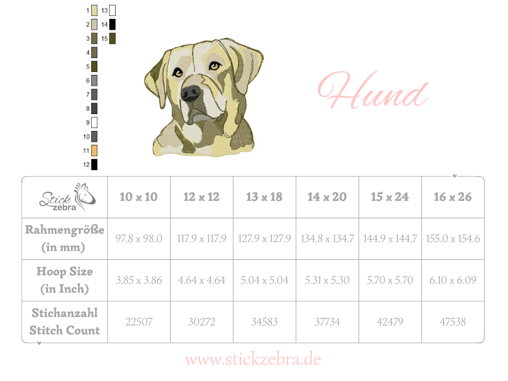 Hund Stickdatei – treuer Blick fürs Herz und deine Stickmaschine - Sewando