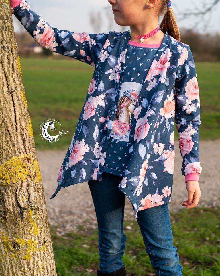 Happy Lysan - Gr 86 - 164 - Shirt mit Cardigan + Mantel Schnittmuster - Sewando
