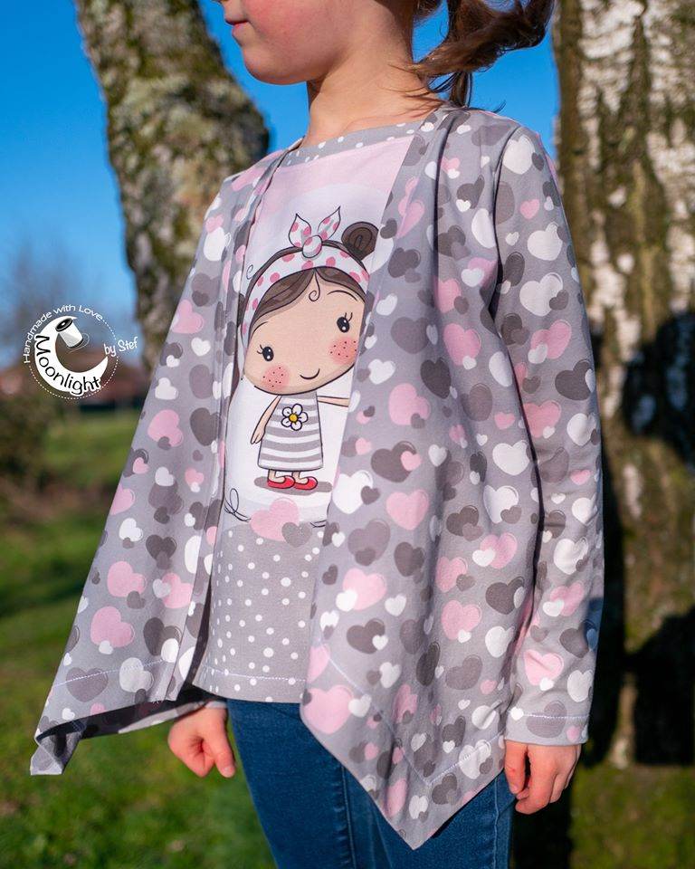 Happy Lysan - Gr 86 - 164 - Shirt mit Cardigan + Mantel Schnittmuster - Sewando