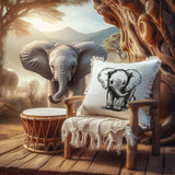 Stickdatei Elefant Baby "Rosy" - realistisch - FÜR HELLE STOFFE