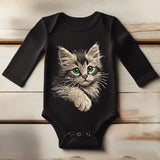 Stickdatei Katze Kätzchen Kitten "Meggan" - realistisch - FÜR DUNKLE STOFFE