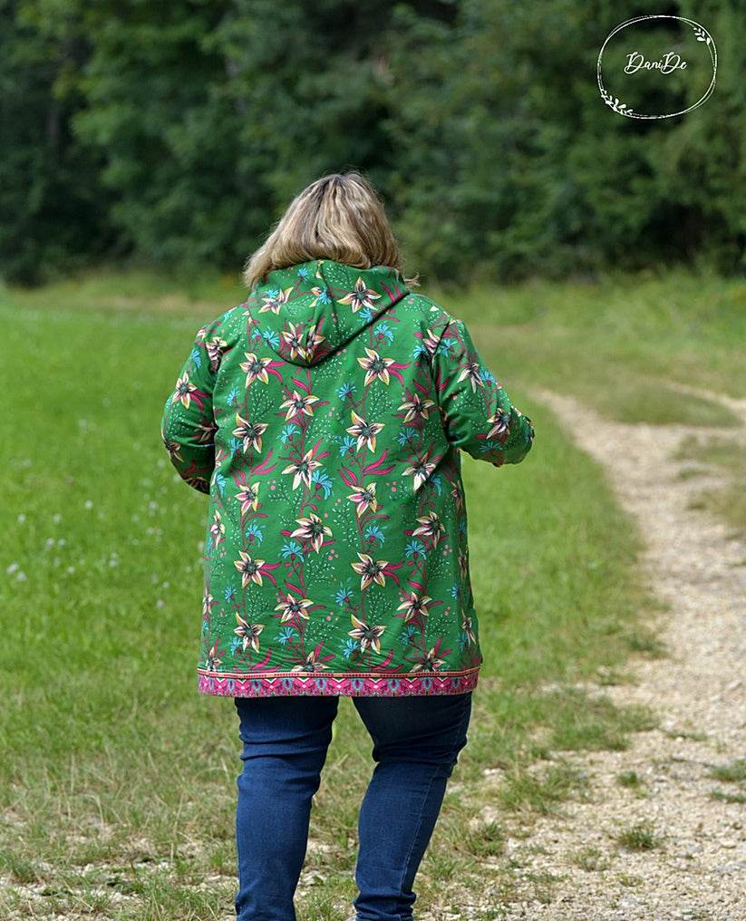 Hoody&Kleid DALINA Schnittmuster+Nähanleitung Gr. 44-58 | BU 116-155 CM : - Sewando