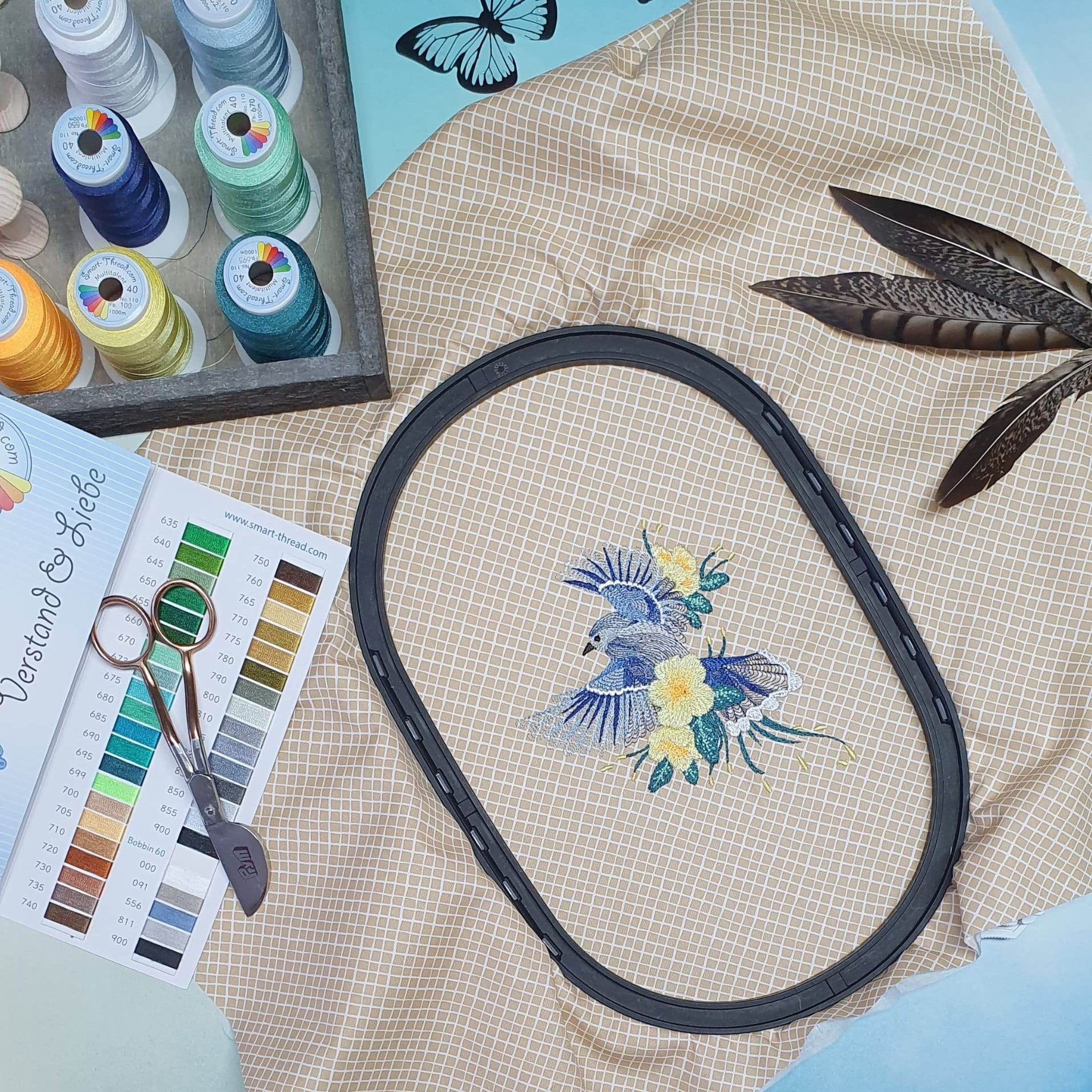 Vogel Stickdatei – elegantes Motiv für Naturfans & kreative Dekoideen - Sewando
