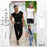 Schnittmuster Volant - Shirt LATISANA Gr. 34-54 : - Sewando