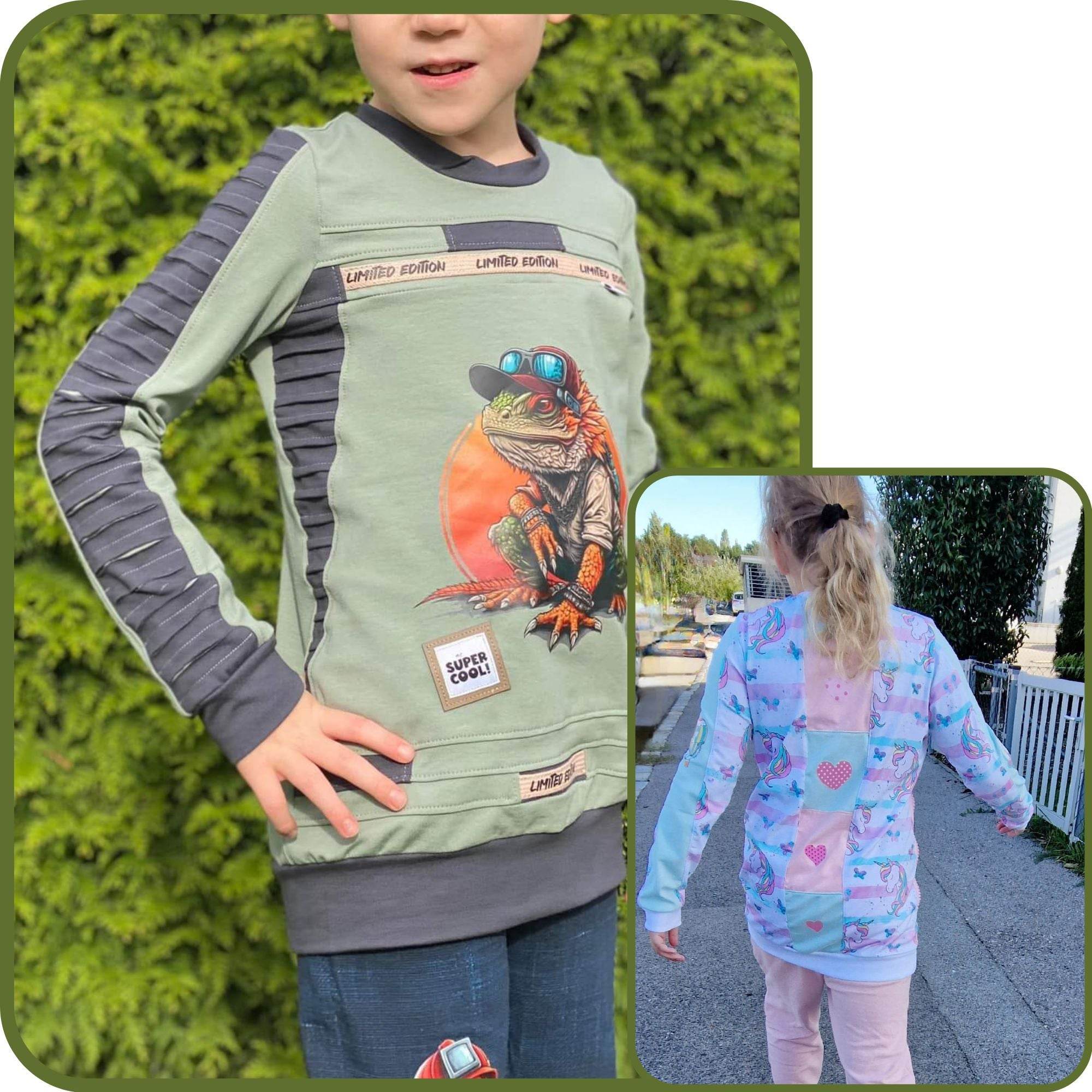 Schnittmuster Pullover Tüftelteil - Sewando