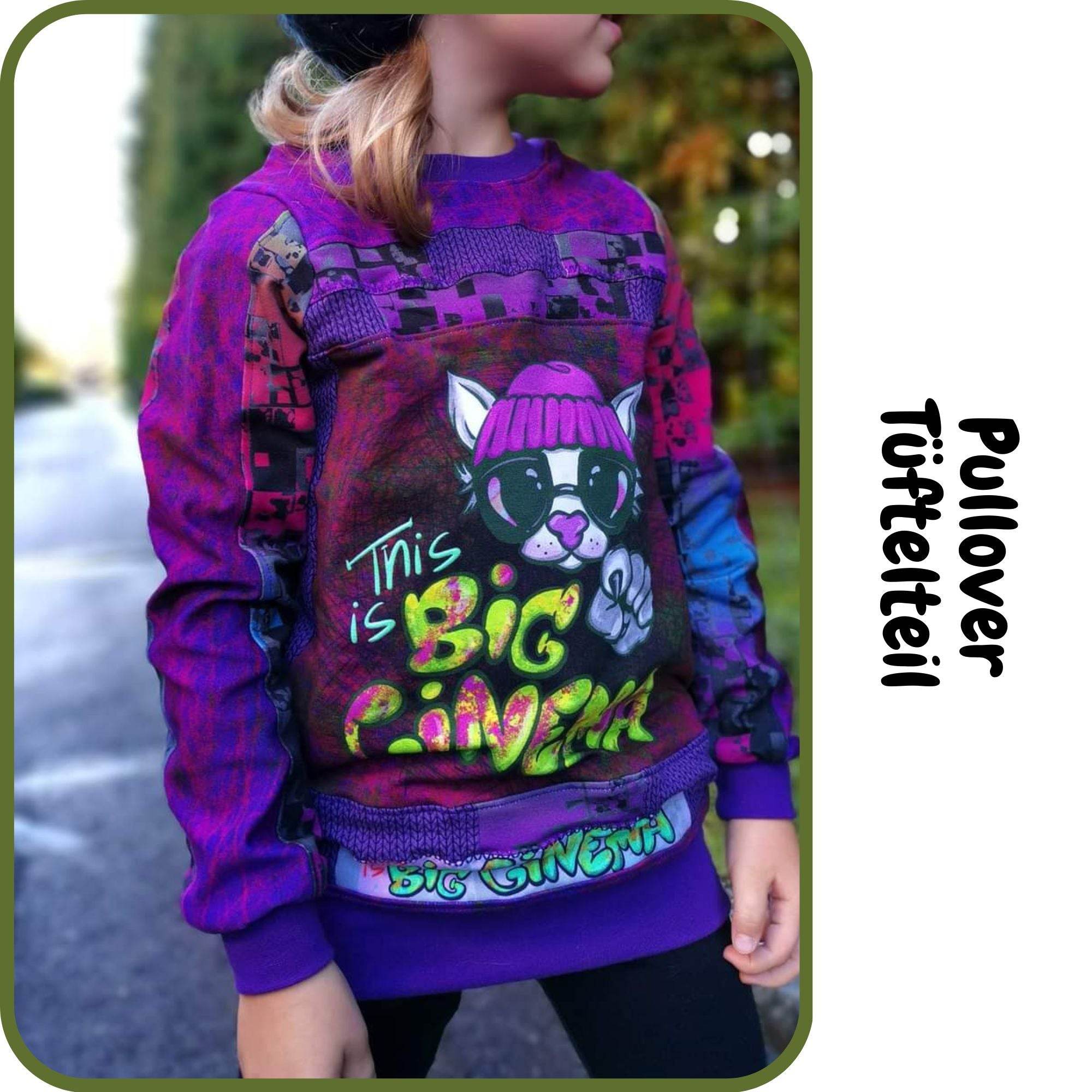 Schnittmuster Pullover Tüftelteil - Sewando