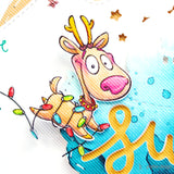 2er Digi Stamp Set "Hirsch" Drucken, Basteln Plotten