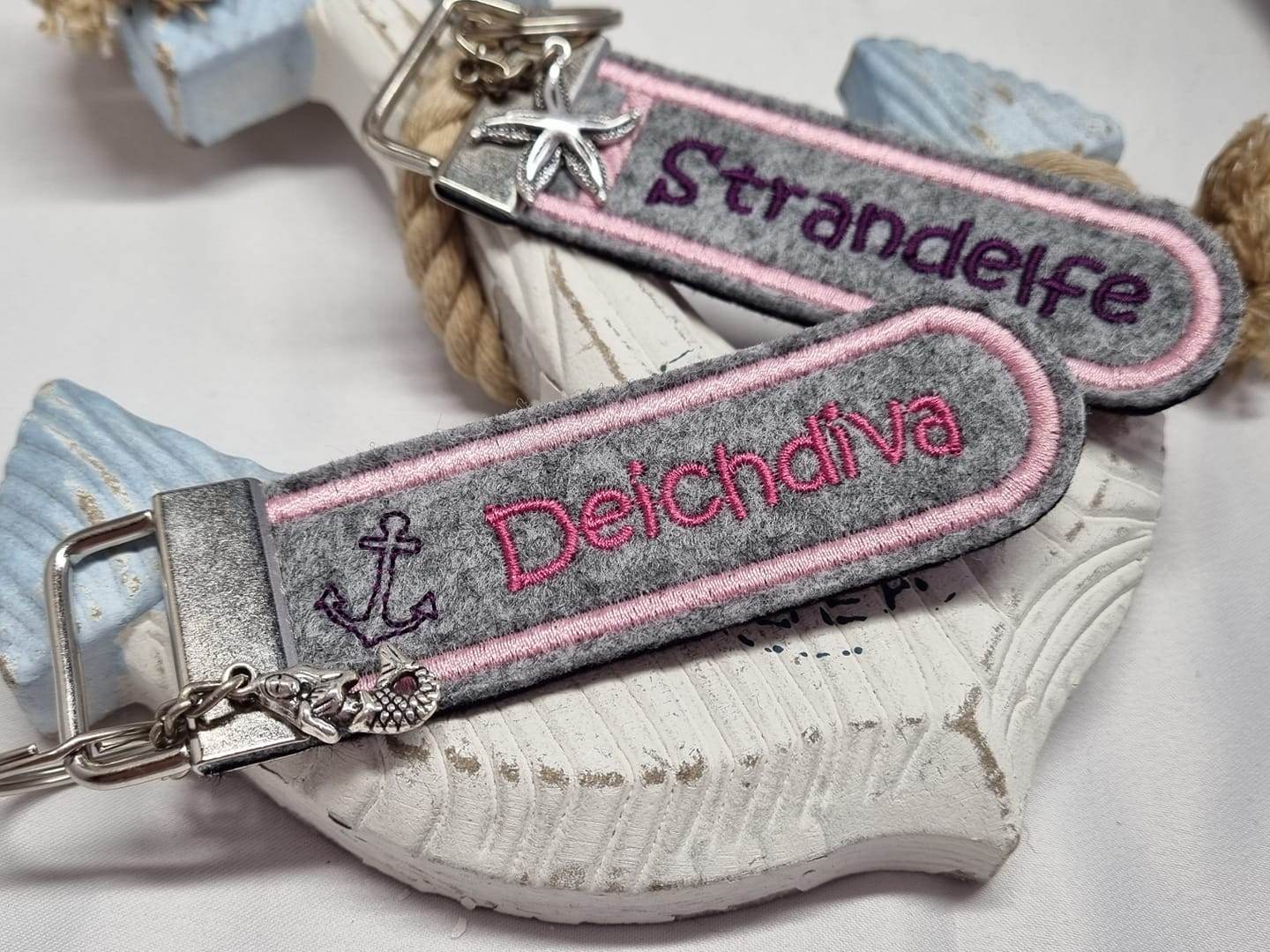 Stickdatei Set ITH Schlüsselanhänger Maritim Vol. I - Sewando