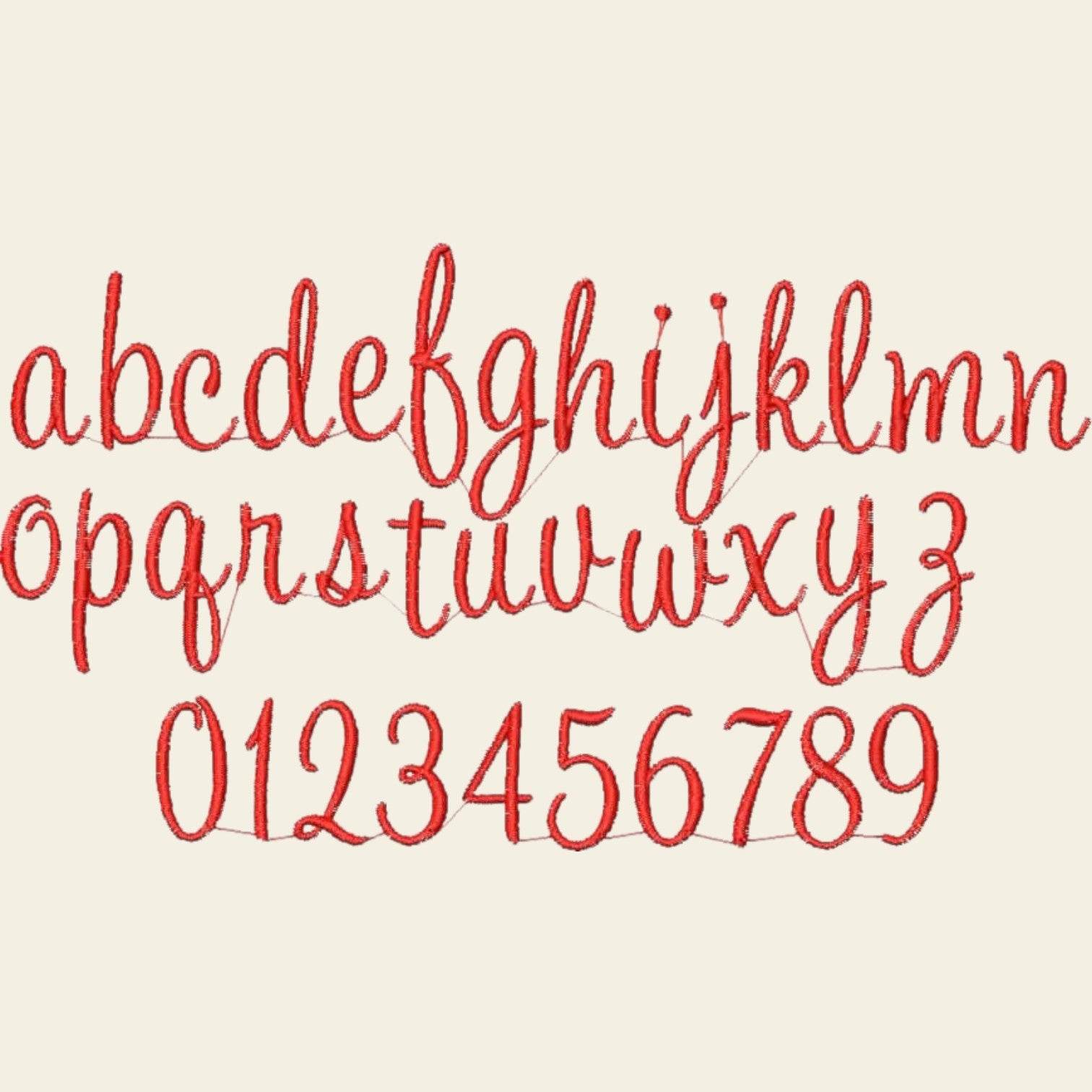 Stickdatei Schrift 25, 40 und 70mm Buchstaben Set 397 - Sewando