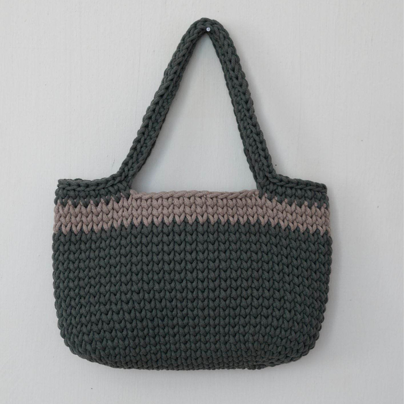 PDF DEUTSCHE Häkelanleitung Tasche Shopper Umhängetasche, Schultertasche, Strandtasche, Einkaufstasche - Sewando