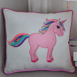 Einhorn Stickdatei, buntes Kindermotiv für deine Stickmaschine