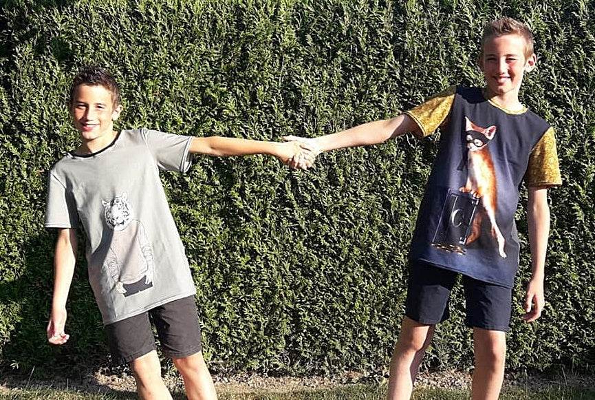 T-Shirt MICHA Kids & Herren Schnittmuster+Nähanleitung Gr. 152 - 8XL | BU 75 - 148 cm : - Sewando