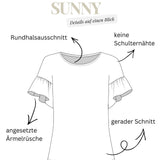 Schnittmuster SUNNY - Sommertop mit Rüschen - Minimal-Waste-Schnittmuster | Gr. 34-54 (PDF)