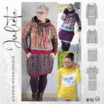 Schnittmuster Hoodie/Hoodiekleid JULIETA 34-52 + Kragen Add on : - Sewando