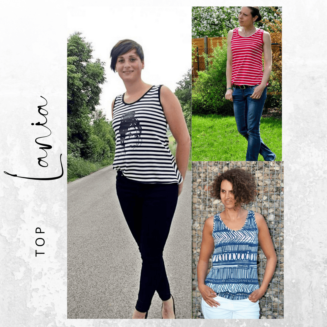 Schnittmuster Top LANIA Gr. XS-XXL : - Sewando
