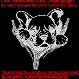 Stickdatei Französische Bulldogge "Enzo" - realistisch - FÜR HELLE STOFFE