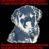 Stickdatei Applikation Golden Retriever "Muffin" - realistisch - FÜR HELLE & DUNKLE STOFFE