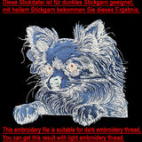 Stickdatei Applikation Chihuahua "Kim" - realistisch - FÜR HELLE & DUNKLE STOFFE