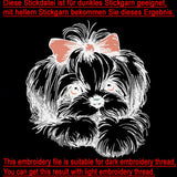 Stickdatei Shih Tzu "Laila" - realistisch - FÜR HELLE STOFFE