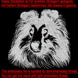 Stickdatei Border Collie "Ian" - realistisch - FÜR HELLE STOFFE