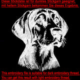 Stickdatei Bayrischer Gebirgsschweißhund "August"  FÜR HELLE STOFFE