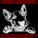 Stickdatei Bullterrier Welpe "Gracie" - realistisch - FÜR HELLE STOFFE