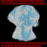 Stickdatei Applikation Bayrischer Gebirgsschweißhund "August"