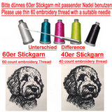 Stickdatei - WENIGER STICHE - Capybara "Teddy" LIGHT - realistisch - FÜR HELLE STOFFE